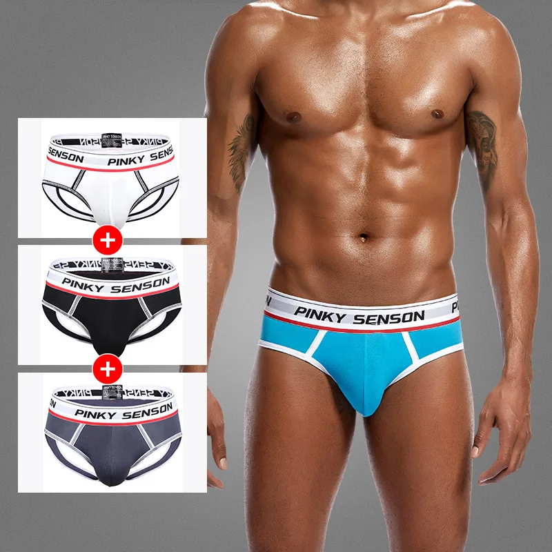 Cockcon Male U-convex Sexy Bullet Separation Low Waist Bag Hollow Button Pure Triangular Underwear Mens Underwear Briefs
Cockcon Male U-convex Sexy Bullet Separation Low Waist Bag Hollow Button Pure Triangular Underwear Mens Underwear Briefs
