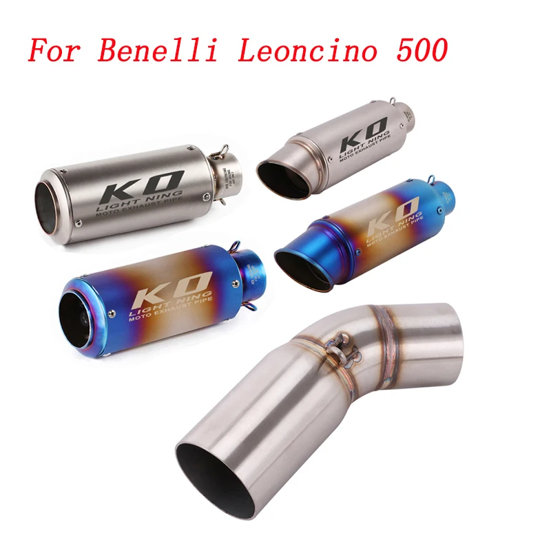 Escape Motorcycle Exhaust Middle Connect Tube And 51mm Muffler Stainless Steel Exhaust System For Benelli Leoncino 500
Escape Motorcycle Exhaust Middle Connect Tube And 51mm Muffler Stainless Steel Exhaust System For Benelli Leoncino 500