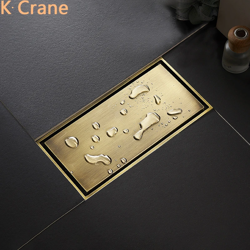 10*20CM Copper Floor Drain Bathroom Hair Filter Stopper Smell Off Anti Block Hole Trap Cover Rectangle Brass Vertical Drains
10*20CM Copper Floor Drain Bathroom Hair Filter Stopper Smell Off Anti Block Hole Trap Cover Rectangle Brass Vertical Drains