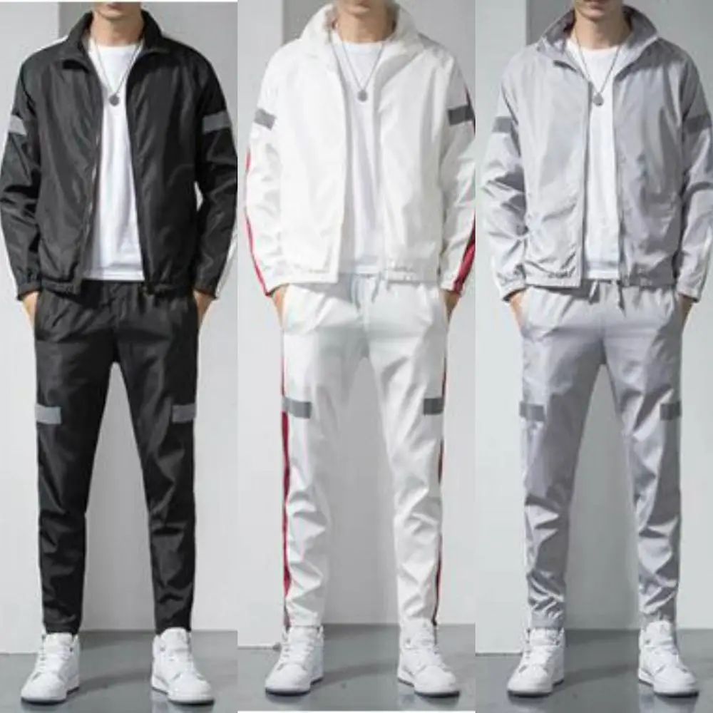 Summer Men's Tracksuits Luxury Striped Jogging Suits Long Sleeves Casual Sporting Tracksuit Men Patchwork Zipper 2 Pieces Set
Summer Men's Tracksuits Luxury Striped Jogging Suits Long Sleeves Casual Sporting Tracksuit Men Patchwork Zipper 2 Pieces Set