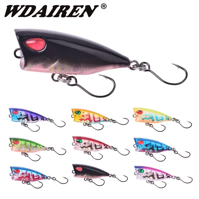 1Pcs Popper Fishing Lure 4cm 3.5g Mini Top Water Artificial Small Hard Bait Sharp Hook Crankbait Wobbler Tackle Trout Freshwater
1Pcs Popper Fishing Lure 4cm 3.5g Mini Top Water Artificial Small Hard Bait Sharp Hook Crankbait Wobbler Tackle Trout Freshwater