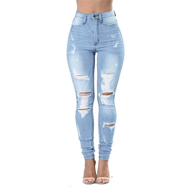 2022 Fashion Women Hole Jeans Spring Summer Light Blue Denim Pencil Pants Stretch Tight Sexy Casual Trousers S-3XL KW1120
2022 Fashion Women Hole Jeans Spring Summer Light Blue Denim Pencil Pants Stretch Tight Sexy Casual Trousers S-3XL KW1120