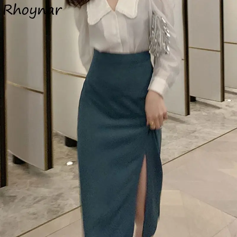 Skirts Women Slim A-line Empire Classic Office Party Casual All-match Mujer Retro Spring Autumn Side Split Feminino Harajuku Ins
Skirts Women Slim A-line Empire Classic Office Party Casual All-match Mujer Retro Spring Autumn Side Split Feminino Harajuku Ins