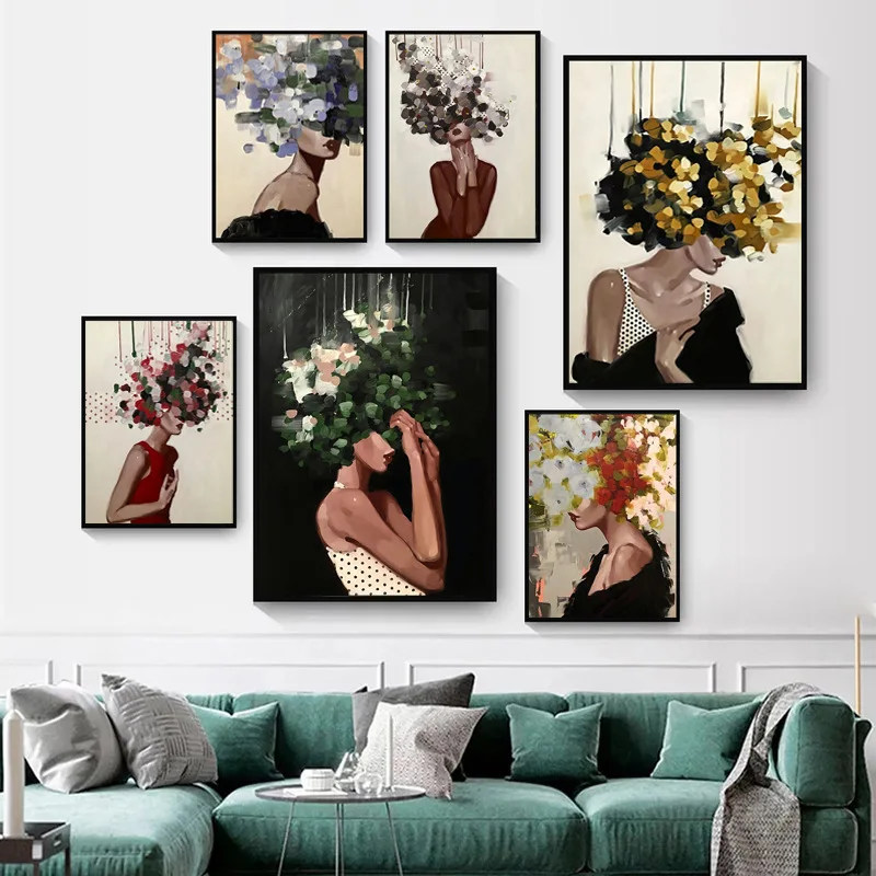 Abstract Women Head With Flowers Canvas Painting Modern Figure Posters And Prints Wall Art Picture for Living Room Home Decor
Abstract Women Head With Flowers Canvas Painting Modern Figure Posters And Prints Wall Art Picture for Living Room Home Decor