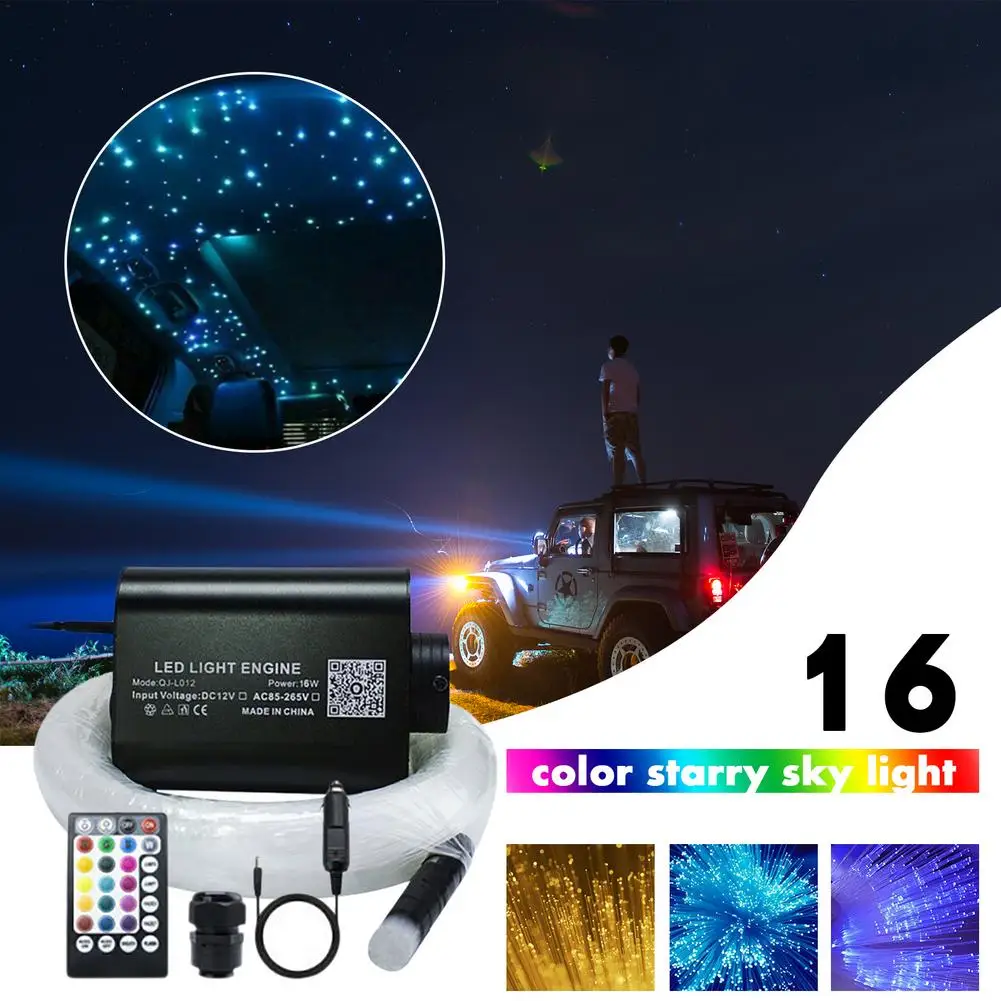 Universal 16W RGBW LED Starlights Dual Use Fiber Optic Light With Remote Control Auto Atmosphere Lamp For Cars Inner Accessories
Universal 16W RGBW LED Starlights Dual Use Fiber Optic Light With Remote Control Auto Atmosphere Lamp For Cars Inner Accessories