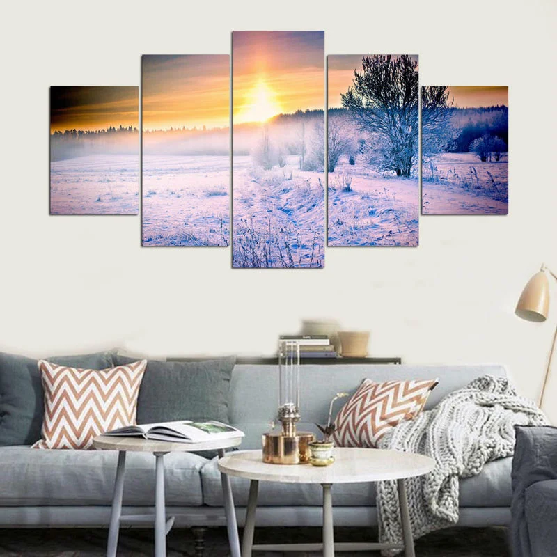 5 Panels Modern Winter Snow Picture Home Decoration Poster for Living Room Print Pictures Wall Art Canvas Paintings
5 Panels Modern Winter Snow Picture Home Decoration Poster for Living Room Print Pictures Wall Art Canvas Paintings