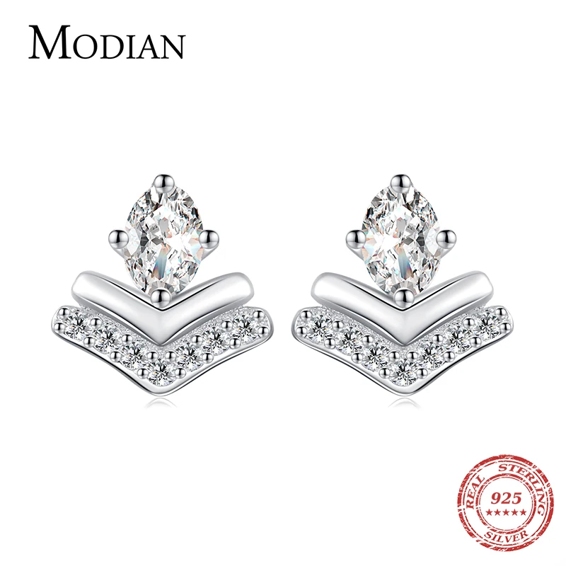Modian 925 Sterling Silver Arrow With Shing Clear Oval Cz Stud Earrings for Women Fashion Fine Elegant Wedding Jewelry 2021
Modian 925 Sterling Silver Arrow With Shing Clear Oval Cz Stud Earrings for Women Fashion Fine Elegant Wedding Jewelry 2021
