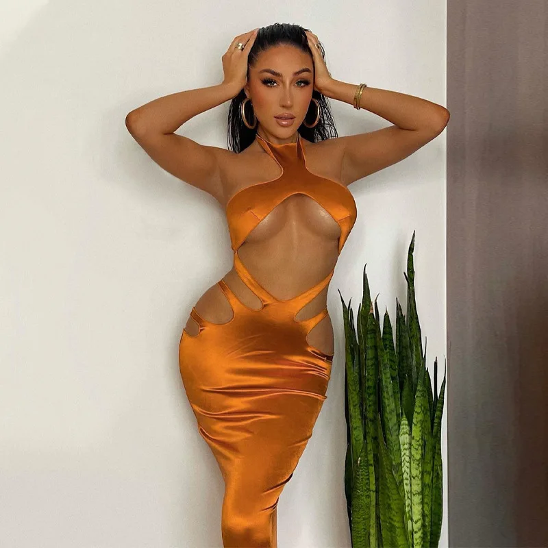 Fashion Sexy Strapless Backless Women Sundress Halter Neck Bandage Midi Dresses Bodycon Pencil Dress Female Clothing Streetwear
Fashion Sexy Strapless Backless Women Sundress Halter Neck Bandage Midi Dresses Bodycon Pencil Dress Female Clothing Streetwear