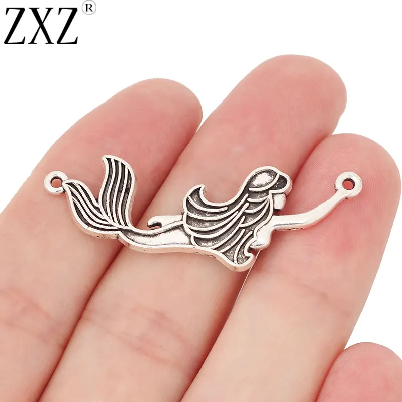 ZXZ 10pcs Tibetan Silver Mermaid Connector Charms for Necklace Jewelry Making Findings 46x15mm
ZXZ 10pcs Tibetan Silver Mermaid Connector Charms for Necklace Jewelry Making Findings 46x15mm
