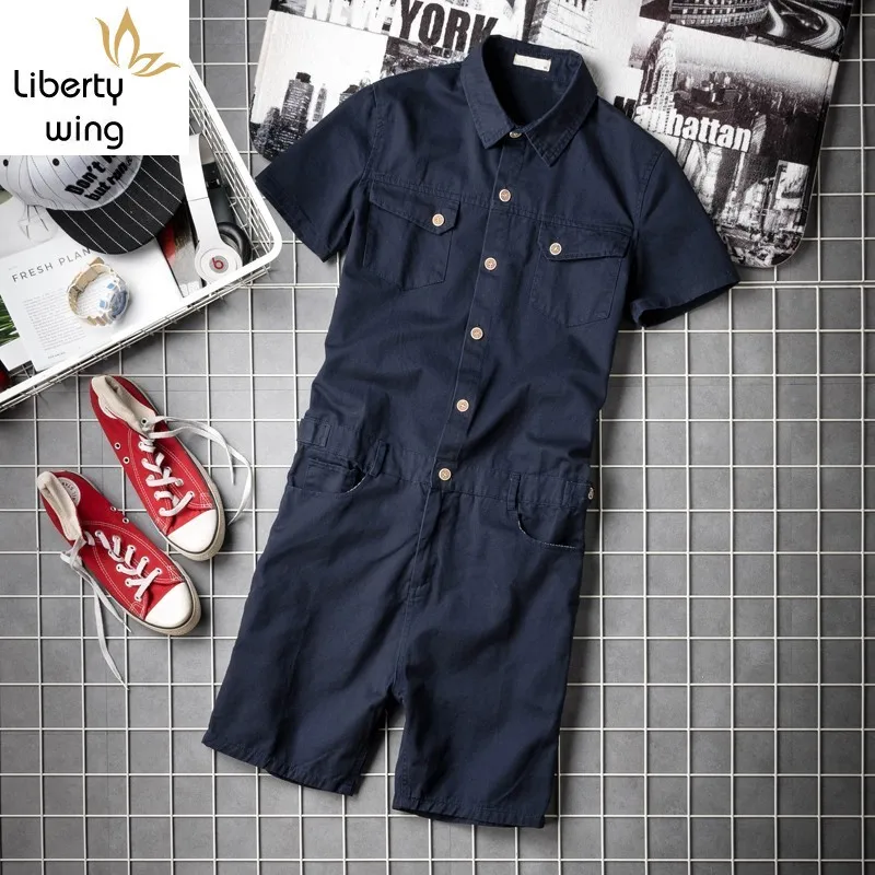 Summer Mens Short Sleeve Jumpsuit Overalls Knee Length Beach High Street Pockets Hop Zip Hip Bib Cargo Harem Shorts 
Summer Mens Short Sleeve Jumpsuit Overalls Knee Length Beach High Street Pockets Hop Zip Hip Bib Cargo Harem Shorts