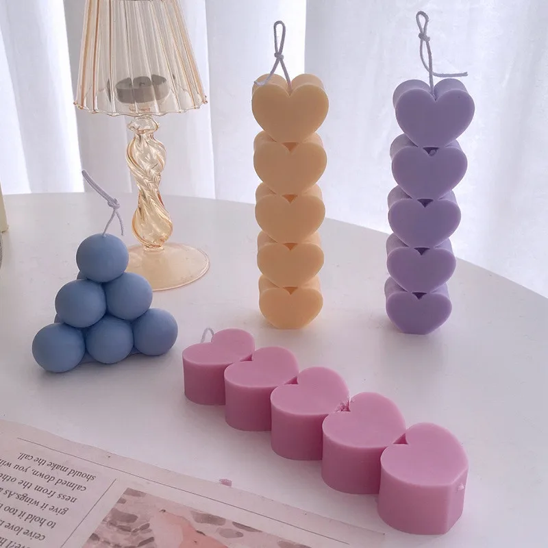 5 Holes Love Heart Shape Silicone Candle Mold DIY Handmade Scented Aroma Candles Mold For Wedding Party Candle Making Home Decor
5 Holes Love Heart Shape Silicone Candle Mold DIY Handmade Scented Aroma Candles Mold For Wedding Party Candle Making Home Decor