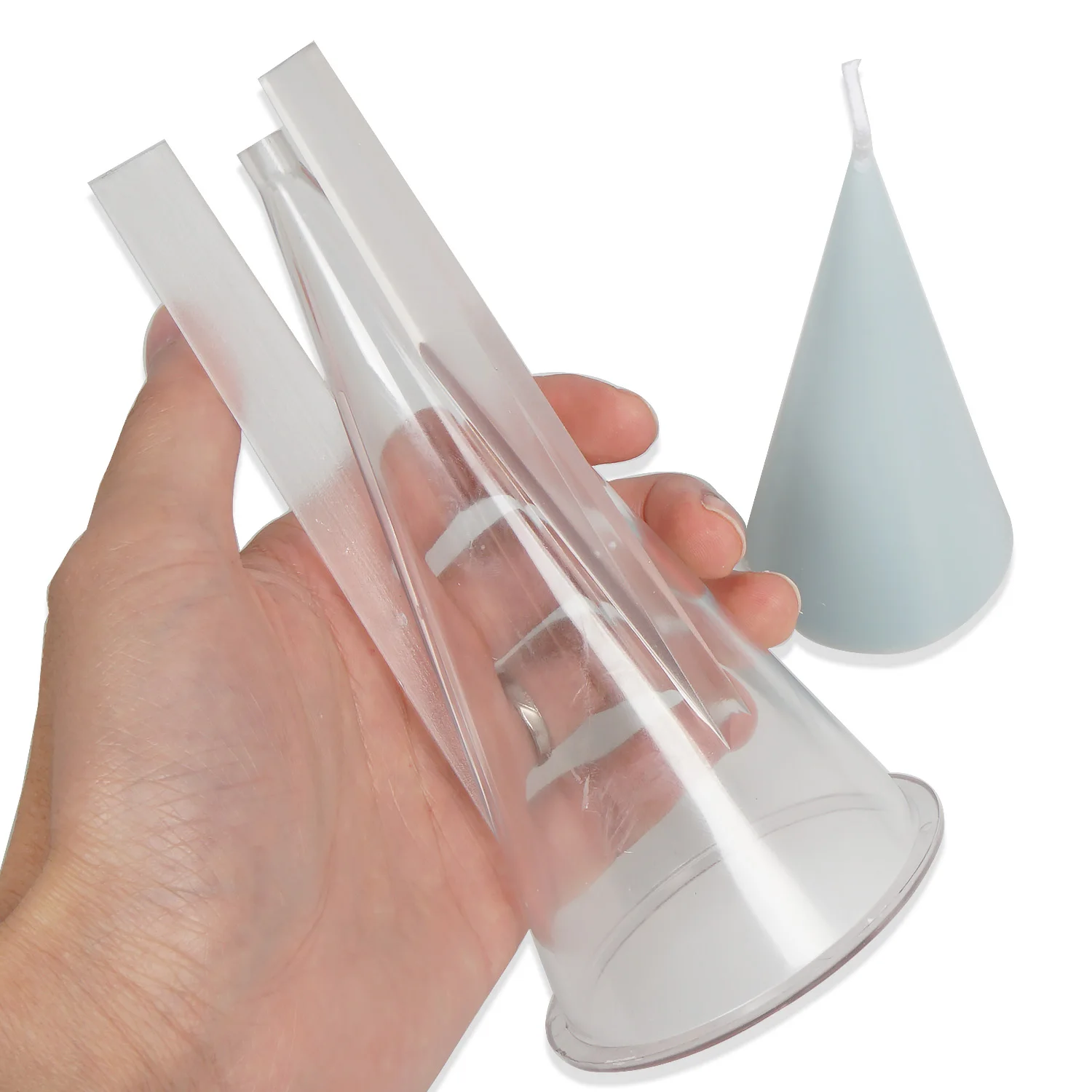 1 PC Clear Plastic Candle Mold 3D Cone Shape Candle Mold DIY Handmade Aroma Candle Mold 10362250
1 PC Clear Plastic Candle Mold 3D Cone Shape Candle Mold DIY Handmade Aroma Candle Mold 10362250