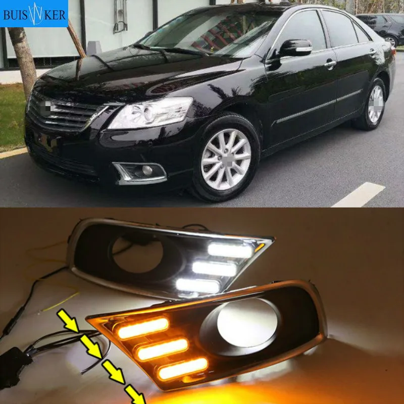 2 PCS Car LED DRL Daytime Running Light Turn Signal Lamps Waterproof Bumper Driving Light For Toyota Camry 2009-2011
2 PCS Car LED DRL Daytime Running Light Turn Signal Lamps Waterproof Bumper Driving Light For Toyota Camry 2009-2011