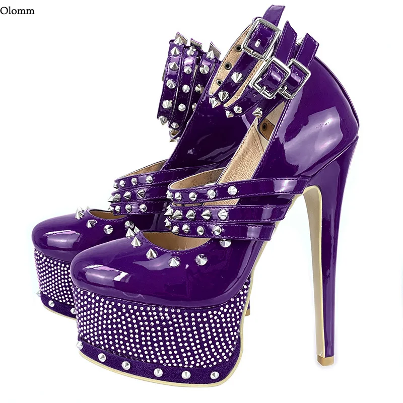 Olomm 2021 Handmade Women Pumps Rhinestone Stiletto Heels Pumps Round Toe Gorgeous 9 Colors Club Wear Shoes Women US Size 5-20
Olomm 2021 Handmade Women Pumps Rhinestone Stiletto Heels Pumps Round Toe Gorgeous 9 Colors Club Wear Shoes Women US Size 5-20