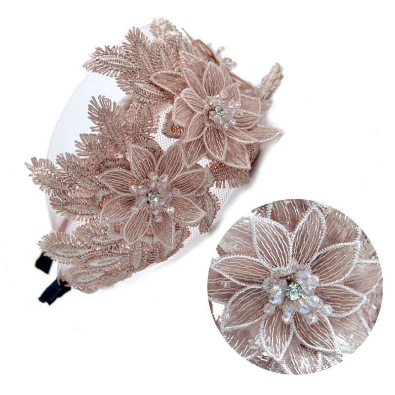 Luxury Flower Embroidery Lace Women Hairbands Bride Rhinestone Beaded Hair Hoop Wedding Headband For Women Hair Accessories
Luxury Flower Embroidery Lace Women Hairbands Bride Rhinestone Beaded Hair Hoop Wedding Headband For Women Hair Accessories