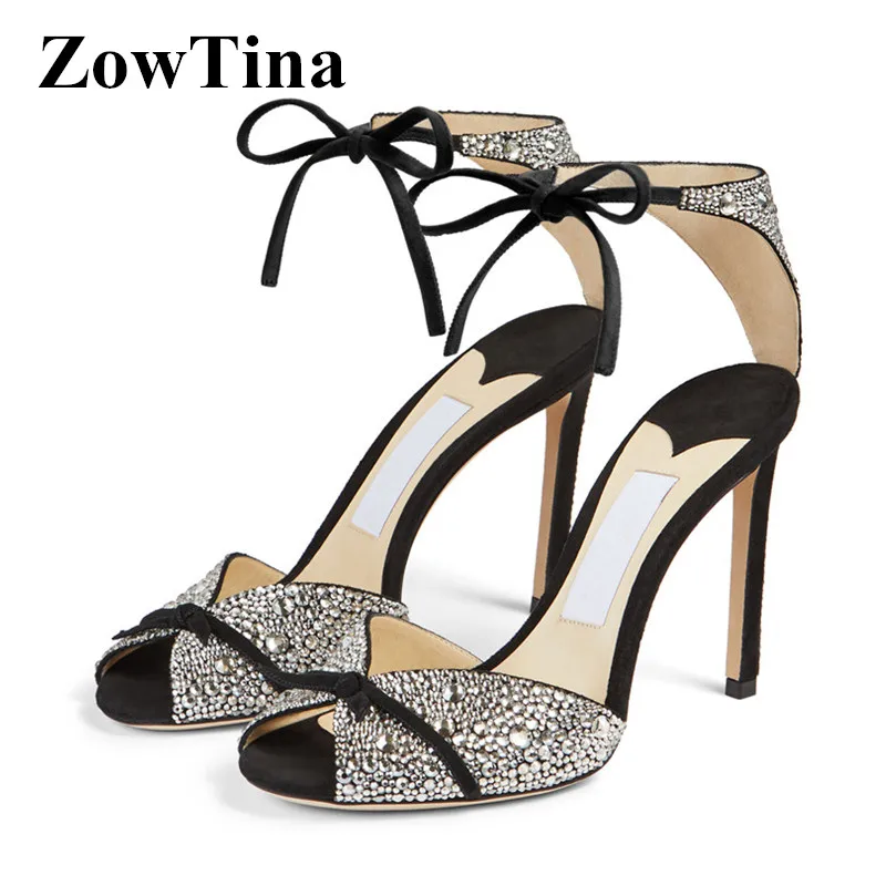 2020 New Women Open Toe Sandals White Crystal Gladiator Bridal Red Wedding Shoes Sexy Thin High Heels Sandalias Femmes Stilettos
2020 New Women Open Toe Sandals White Crystal Gladiator Bridal Red Wedding Shoes Sexy Thin High Heels Sandalias Femmes Stilettos