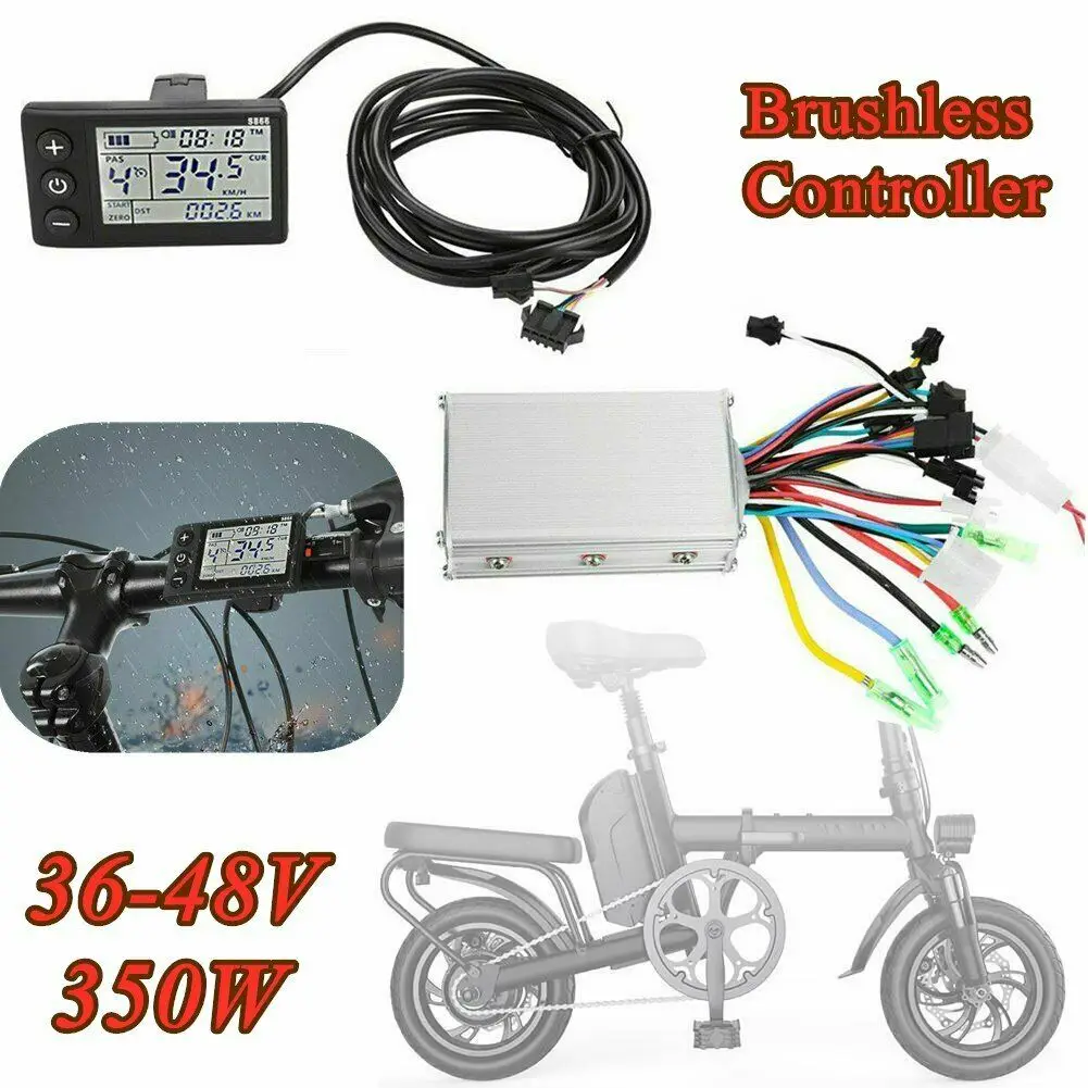 36-48V EBike Electric Bicycle Scooter Brushless Controller LCD Display Panel Kit
36-48V EBike Electric Bicycle Scooter Brushless Controller LCD Display Panel Kit