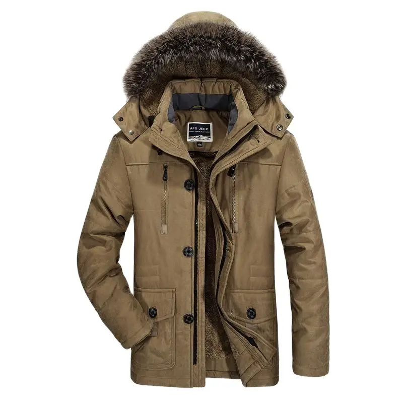 Winter Men's Plus Velvet Thick Large Size Long Coat Coat Middle-aged Thick Warm Coat Jacket M-5XL Enlarge Size Men Jacket Winter
Winter Men's Plus Velvet Thick Large Size Long Coat Coat Middle-aged Thick Warm Coat Jacket M-5XL Enlarge Size Men Jacket Winter