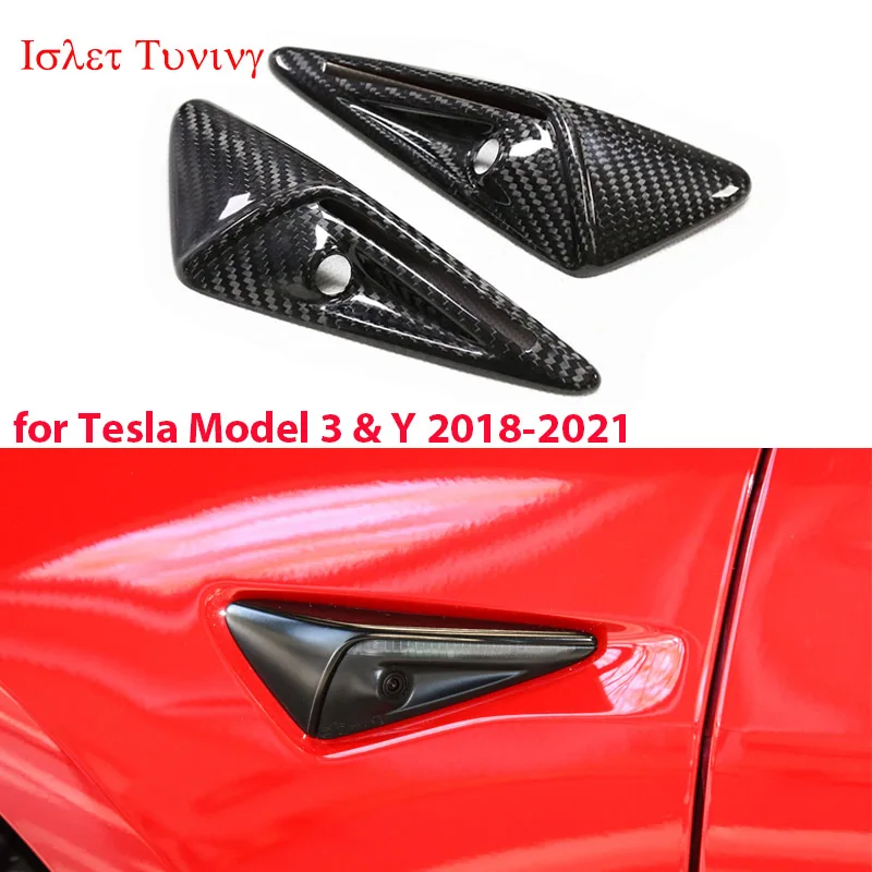 Dry carbon Fender cover for Tesla 3/Y Board Stickers Side Camera Protection Cover Winglet
Dry carbon Fender cover for Tesla 3/Y Board Stickers Side Camera Protection Cover Winglet