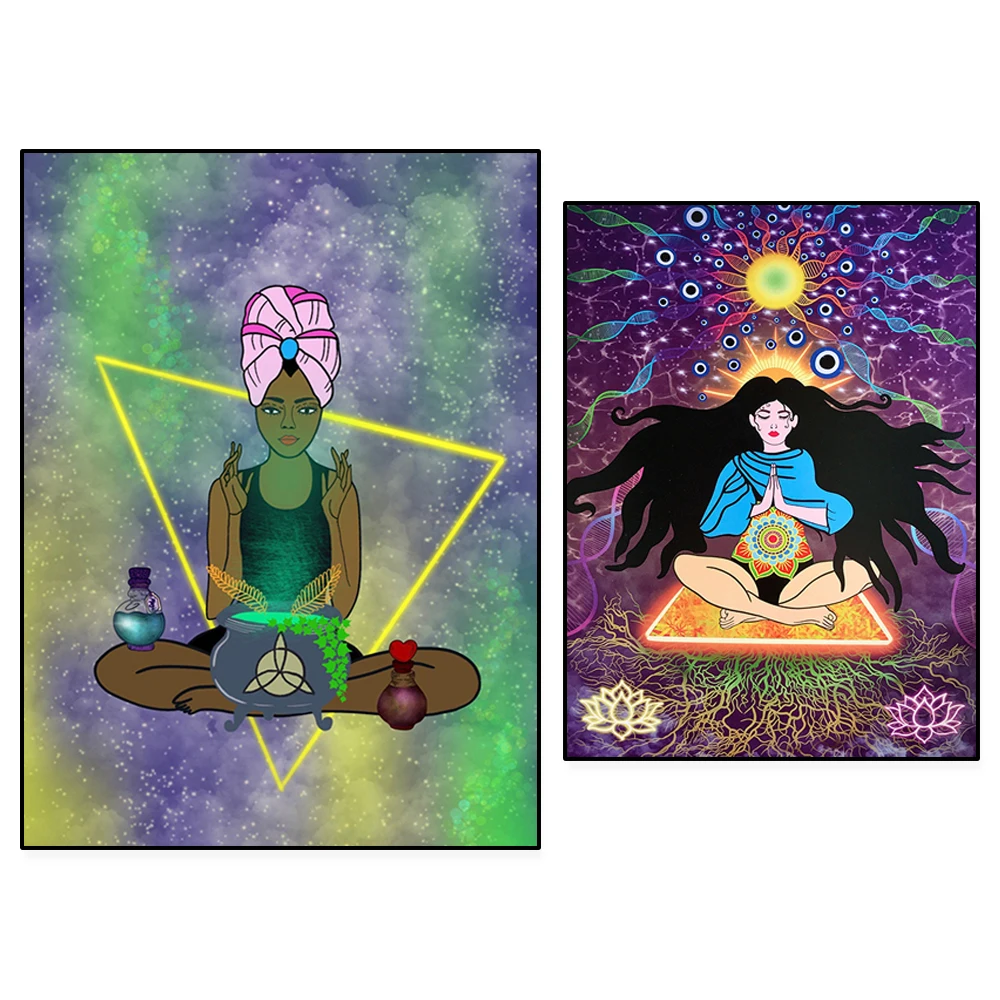 Witchcraft poster, meditation print, spiritual poster, yoga pose art, psychedelic style, bohemian style wall decoration
Witchcraft poster, meditation print, spiritual poster, yoga pose art, psychedelic style, bohemian style wall decoration