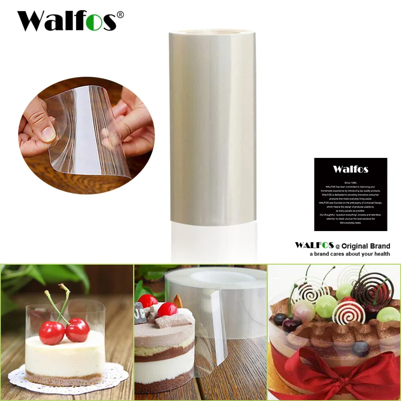 WALFOS 10m Long Transparent Clear PET Plastic Fine Cake Edge Wrapping Cake Tools Baking Cake For DIY Home & Kitchen Accessories
WALFOS 10m Long Transparent Clear PET Plastic Fine Cake Edge Wrapping Cake Tools Baking Cake For DIY Home & Kitchen Accessories