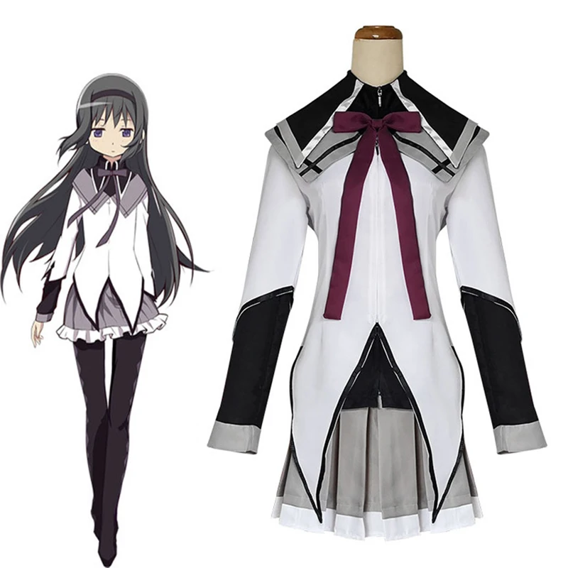 Женский костюм для косплея Puella Magi Madoka Magica Akemi Homura, парик любых размеров для Хэллоуина, карнавала, полный комплект
Женский костюм для косплея Puella Magi Madoka Magica Akemi Homura, парик любых размеров для Хэллоуина, карнавала, полный комплект
