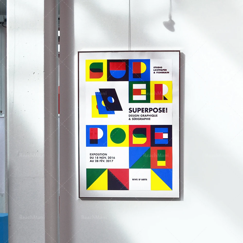 Screen printing posters exhibition design geometric shapes decorative canvas printing posters
Screen printing posters exhibition design geometric shapes decorative canvas printing posters