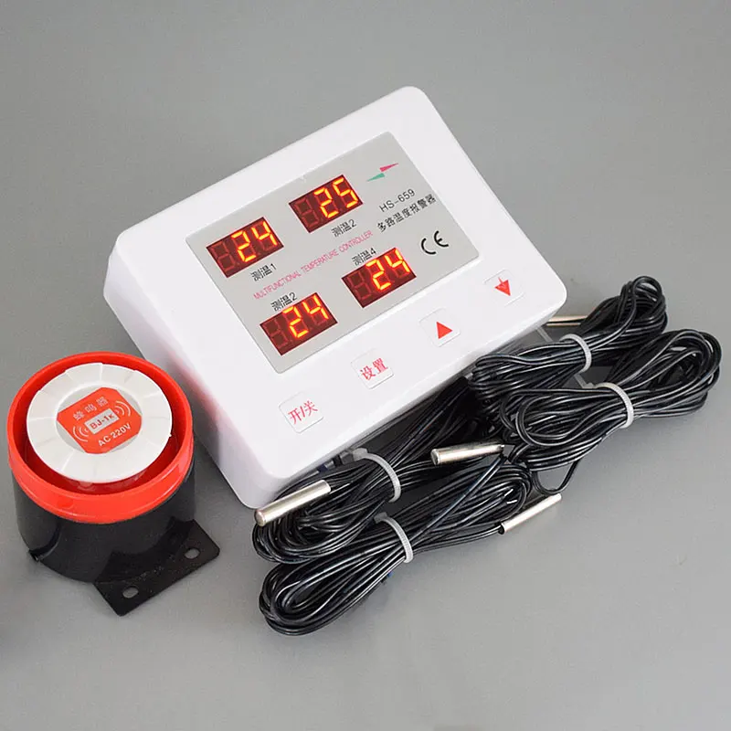 659 Four-channel High and Low Temperature Alarm with Adjustable Upper and Lower Limits
659 Four-channel High and Low Temperature Alarm with Adjustable Upper and Lower Limits