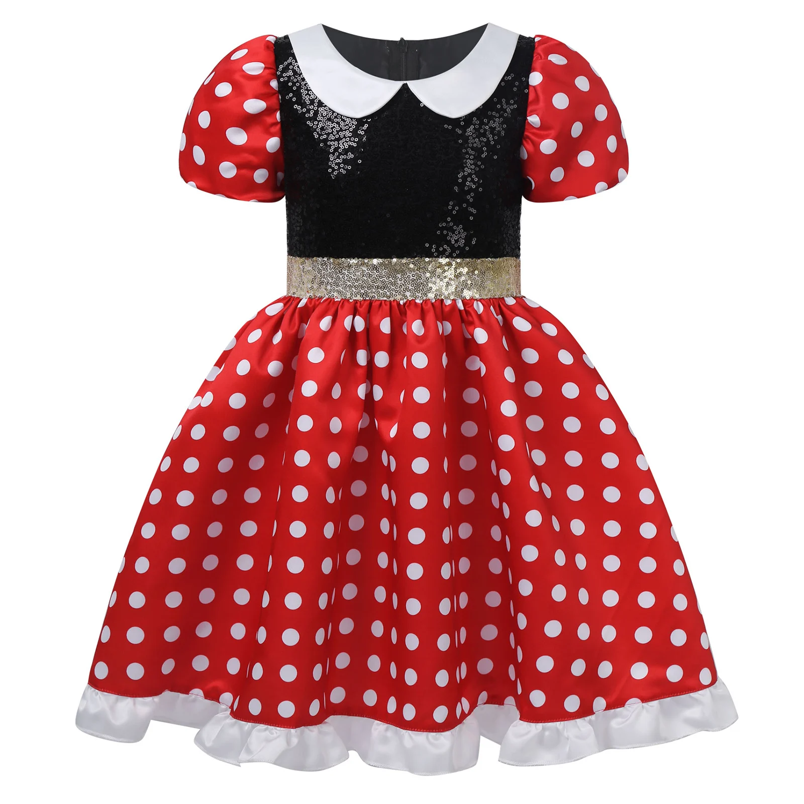 Kids Girls Shiny Sequins Cosplay Costume Themed Party Dress Short Bubble Sleeve Mesh Tutu Princess Gowns Dress for Carnival
Kids Girls Shiny Sequins Cosplay Costume Themed Party Dress Short Bubble Sleeve Mesh Tutu Princess Gowns Dress for Carnival
