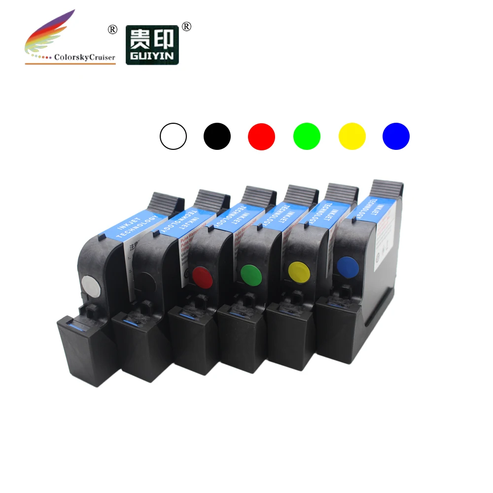 S254 Fast Dry Eco Solvent Ink Inkjet Cartridge Replacement for Handheld Portable Printer Gun Coder 600DPI Print Height 1" 25.4mm
