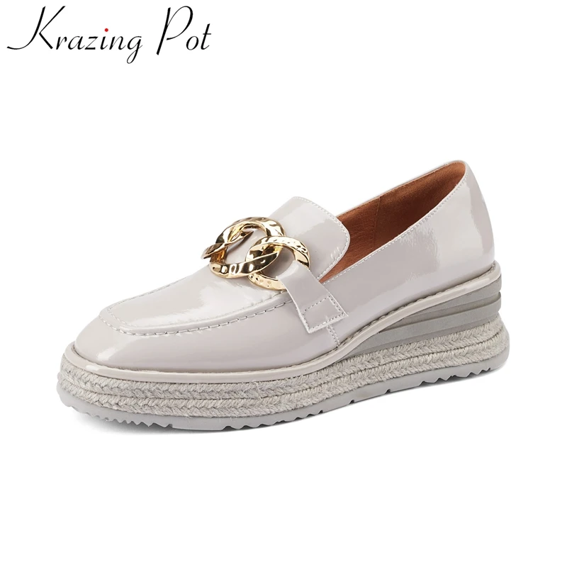 Vichelo Hot 2022 handmade genuine leather flats platform slip on square toe chain loafers wedges office lady casual shoes L59
Vichelo Hot 2022 handmade genuine leather flats platform slip on square toe chain loafers wedges office lady casual shoes L59