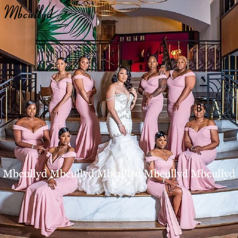 Mismatched Pink Bridesmaid Dresses Off The Shoulder Floor Length Sweep Train Satin Mermaid Wedding Party Bridesmaid Dresses
Mismatched Pink Bridesmaid Dresses Off The Shoulder Floor Length Sweep Train Satin Mermaid Wedding Party Bridesmaid Dresses