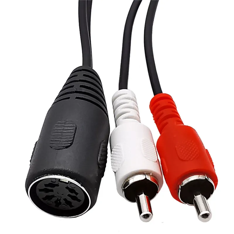 MIDI Cable 7-Pin DIN Female to 2 Dual RCA Male Plug Audio Cable 1.5m DIN 7pin to 2RCA Male Cord 0.5m 1m 1.5m
MIDI Cable 7-Pin DIN Female to 2 Dual RCA Male Plug Audio Cable 1.5m DIN 7pin to 2RCA Male Cord 0.5m 1m 1.5m