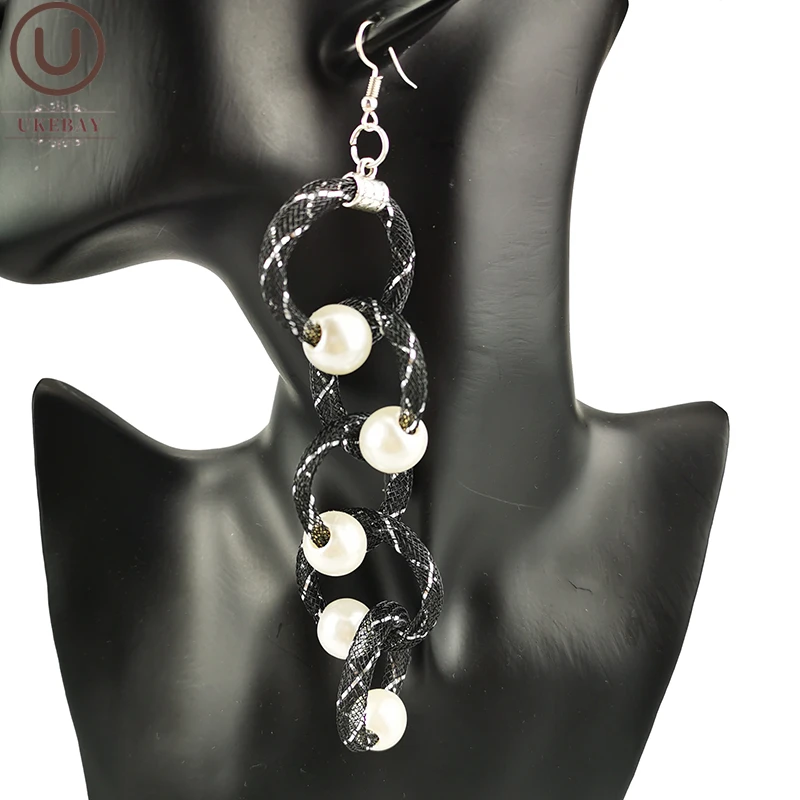 UKEBAY New Long Pearl Earrings For Women Fashion Earrings Drop Jewelry Party Accessories Handmade Jewellery Black Mesh Meterial
UKEBAY New Long Pearl Earrings For Women Fashion Earrings Drop Jewelry Party Accessories Handmade Jewellery Black Mesh Meterial