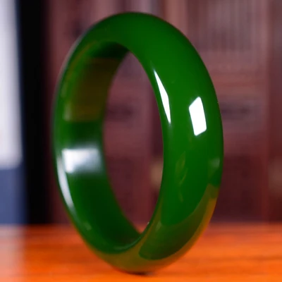 Zheru Jewelry Natural Hetian Jade 54-64mm Green Bracelet Elegant Princess Jewelry, Best Gift for Mother and Girlfriend
Zheru Jewelry Natural Hetian Jade 54-64mm Green Bracelet Elegant Princess Jewelry, Best Gift for Mother and Girlfriend