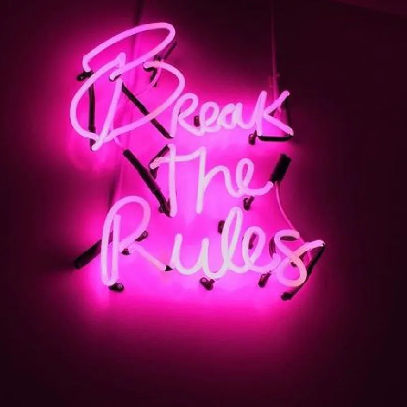 Neon Sign For Break the Rules Glass Tubes Lamp neon Window light advertise Handmade art light dropship for sale Vintage Sign
Neon Sign For Break the Rules Glass Tubes Lamp neon Window light advertise Handmade art light dropship for sale Vintage Sign