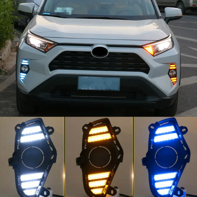 2Pcs DRL For Toyota RAV4 2019 2020 LED Daytime Running Light Waterproof with flow Yellow Turn Signal Bumper
2Pcs DRL For Toyota RAV4 2019 2020 LED Daytime Running Light Waterproof with flow Yellow Turn Signal Bumper