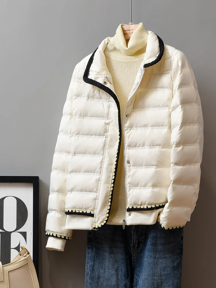 Lightweight Down Jacket Women Antumn Winter Korean Style Short Warm Coat Female Stand Collar Zipper Outerwear
Lightweight Down Jacket Women Antumn Winter Korean Style Short Warm Coat Female Stand Collar Zipper Outerwear