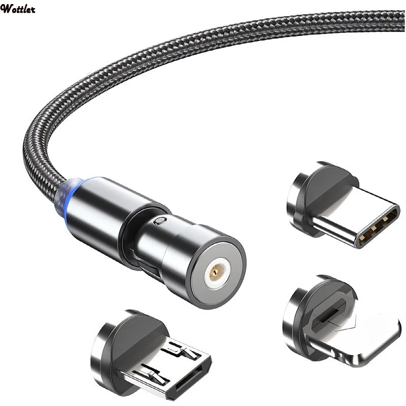 3-in-1 Magnetic Rotating Fast Charge Cable Date Cable 3A 360 Rotate Magnetic Cable Micro USB Type C Cable For iPhone Samsung
3-in-1 Magnetic Rotating Fast Charge Cable Date Cable 3A 360 Rotate Magnetic Cable Micro USB Type C Cable For iPhone Samsung
