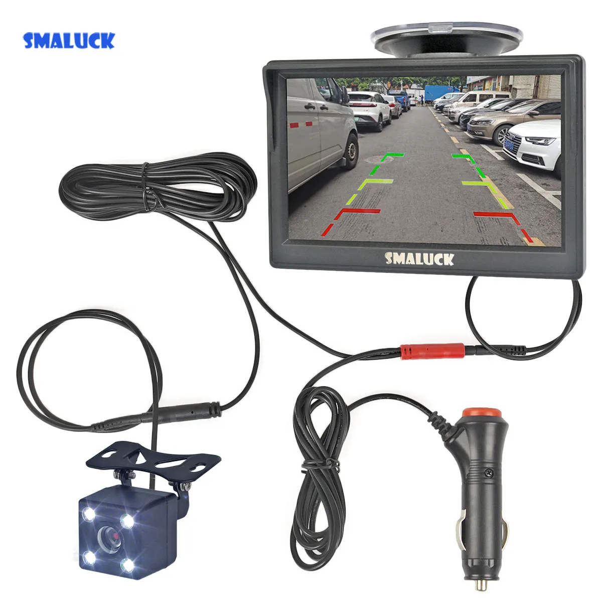 SMALUCK 5inch Car Monitor Vehicle Rear View Reverse Backup LED Car Camera Video Parking System Car Charger Easy Installation
SMALUCK 5inch Car Monitor Vehicle Rear View Reverse Backup LED Car Camera Video Parking System Car Charger Easy Installation