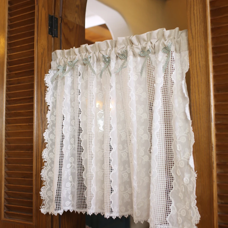 Cotton linen Japanese-style Nordic solid color short curtain free perforated curtain
Cotton linen Japanese-style Nordic solid color short curtain free perforated curtain