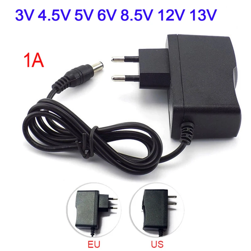 AC DC 5V 12V Power Supply Adapter Universal Charger 220V To 3V 4.5V 5V 6V 8.5V 12V 13V 1A Power Adapter Supply For Led Strip
AC DC 5V 12V Power Supply Adapter Universal Charger 220V To 3V 4.5V 5V 6V 8.5V 12V 13V 1A Power Adapter Supply For Led Strip