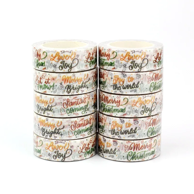 NEW 10PCS./Lot Decorative Merry Christmas Character Washi Tapes for Scrapbooking Adhesive Masking Tape Cute Stationery
NEW 10PCS./Lot Decorative Merry Christmas Character Washi Tapes for Scrapbooking Adhesive Masking Tape Cute Stationery