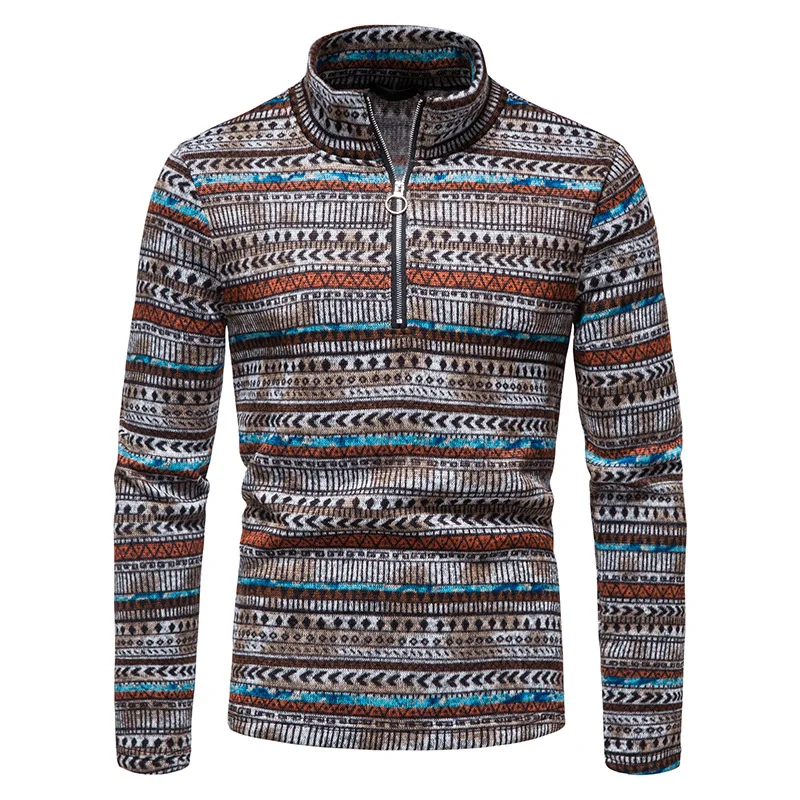 Vintage Ethnic Print Sweater Men 2023 Winter Stand Collar Warm Pullovers Men Harajuku Streetwear Casual Sweaters Pullover Male
Vintage Ethnic Print Sweater Men 2023 Winter Stand Collar Warm Pullovers Men Harajuku Streetwear Casual Sweaters Pullover Male