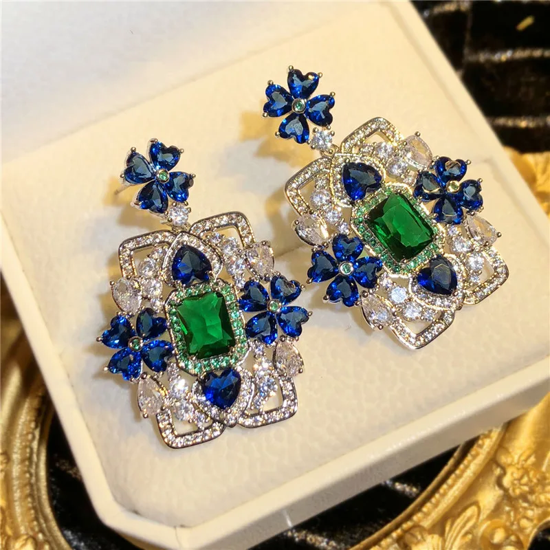 Серьги-капли для женщин S925, иглы, искусственный изумрудный цветок, серьги-гвоздики, винтажные дворцовые серьги с кубическим цирконием, ювелирные украшения
Серьги-капли для женщин S925, иглы, искусственный изумрудный цветок, серьги-гвоздики, винтажные дворцовые серьги с кубическим цирконием, ювелирные украшения