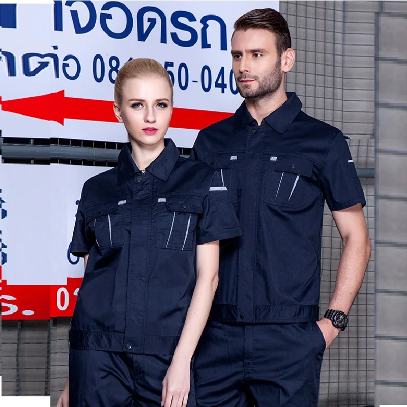 Summer Men's Short-sleeved Auto Repair Working Coveralls Labor Insurance Clothing Logistics Overalls Factory Workshop Uniforms
Summer Men's Short-sleeved Auto Repair Working Coveralls Labor Insurance Clothing Logistics Overalls Factory Workshop Uniforms