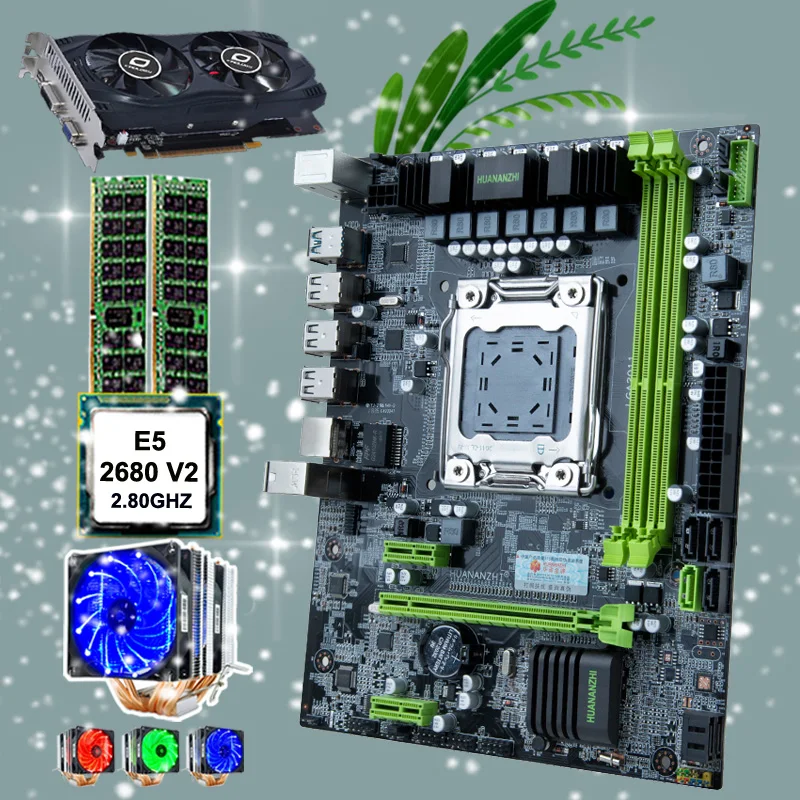 HUANANZHI X79 6M материнская плата Intel micro ATX CPU Intel Xeon E5 2680 V2 с кулером ОЗУ 32 Гб (2*16 Гб) RECC GTX750TI 2G
HUANANZHI X79 6M материнская плата Intel micro ATX CPU Intel Xeon E5 2680 V2 с кулером ОЗУ 32 Гб (2*16 Гб) RECC GTX750TI 2G