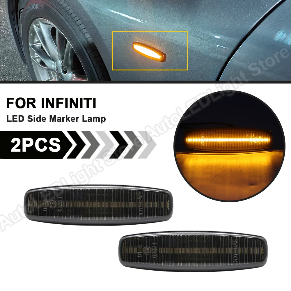 2PCS Turn Signal Indicator Light For Infiniti G37 Y51 M35/M45 Q40 Q60 Q70 QX70 60 Nissan Murano Fuga LED Front Side Marker Light
2PCS Turn Signal Indicator Light For Infiniti G37 Y51 M35/M45 Q40 Q60 Q70 QX70 60 Nissan Murano Fuga LED Front Side Marker Light