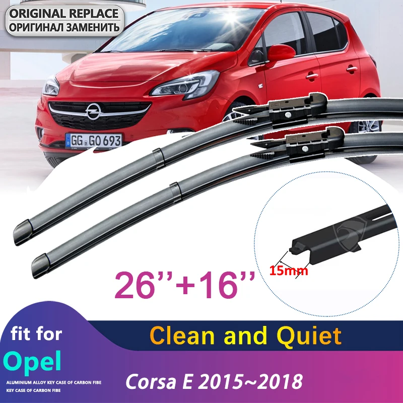 Щетки стеклоочистителя для лобового стекла, для Opel Corsa E Vauxhall OPC VXR 2015 ~ 2018 2016 2017, автомобильные аксессуары, наклейки
Щетки стеклоочистителя для лобового стекла, для Opel Corsa E Vauxhall OPC VXR 2015 ~ 2018 2016 2017, автомобильные аксессуары, наклейки