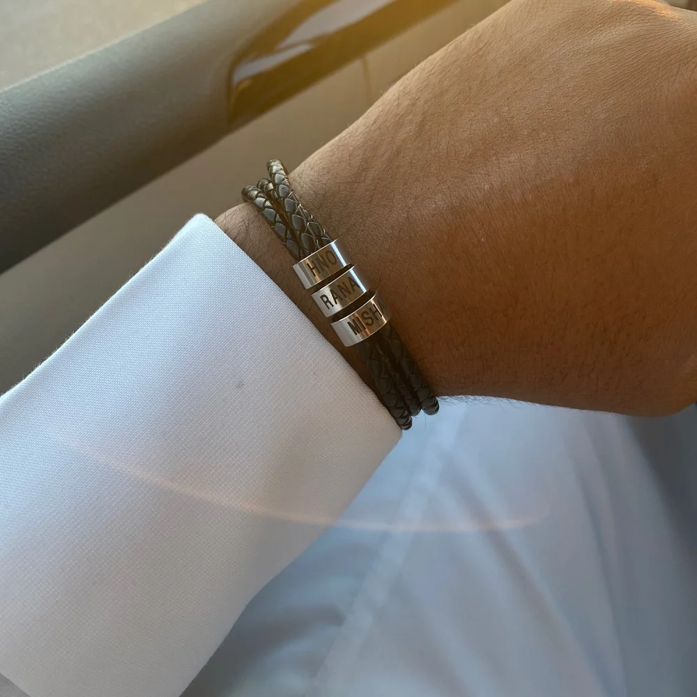 Bracelet For Men Leather Custom Name Bracelet Steel Personalized Bracelet Family Bangles For Men Customized Engraved Bracelets
Bracelet For Men Leather Custom Name Bracelet Steel Personalized Bracelet Family Bangles For Men Customized Engraved Bracelets